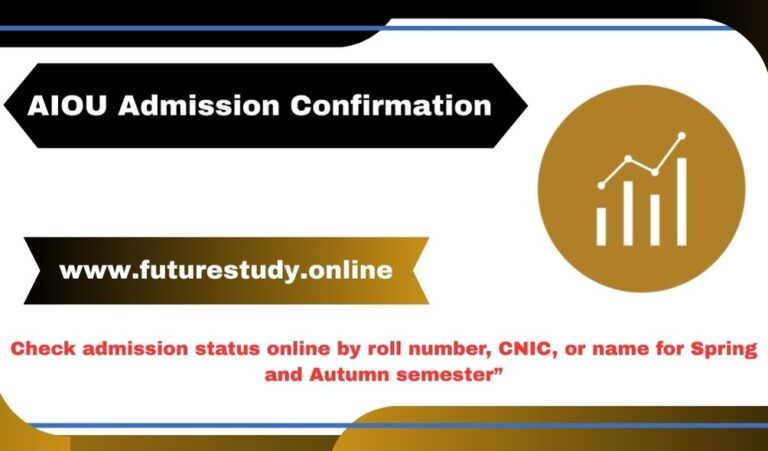 AIOU Admission Confirmation